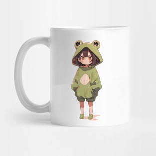 Chibi Anime Style Frog Girl Mug